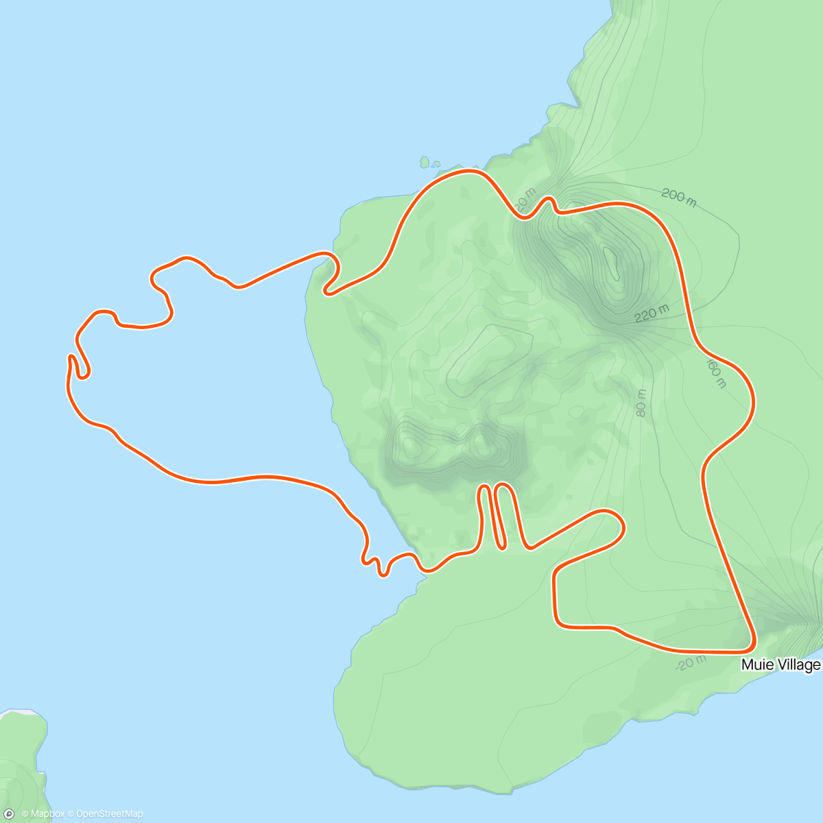 Mapa da atividade, Volcano Flat in Watopia
