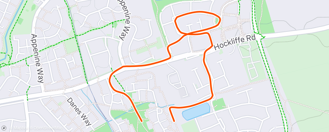 Map of the activity, Afternoon Walk