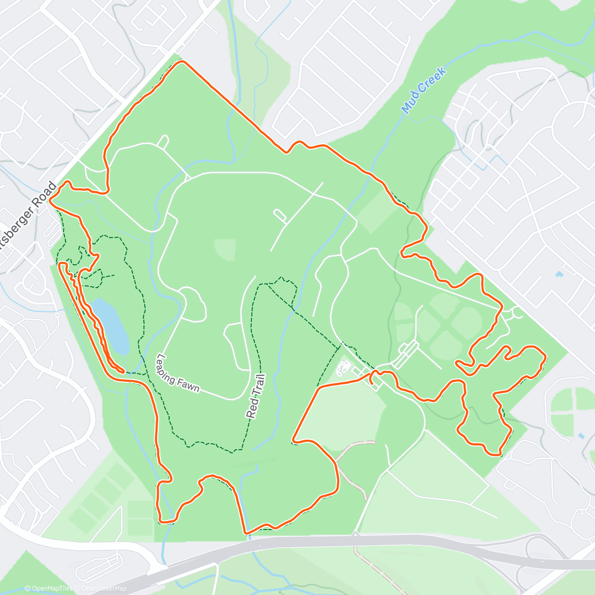 Map of the activity, I Guess I Better Start Running Again