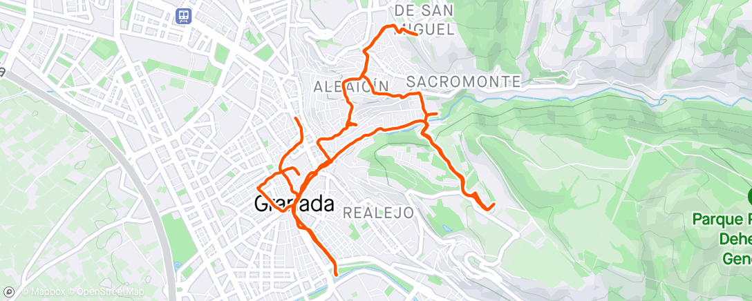 Mappa dell'attività Granada 🤢