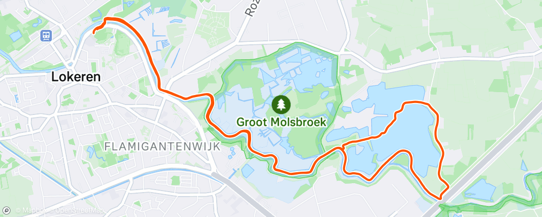 Map of the activity, Ochtendloop