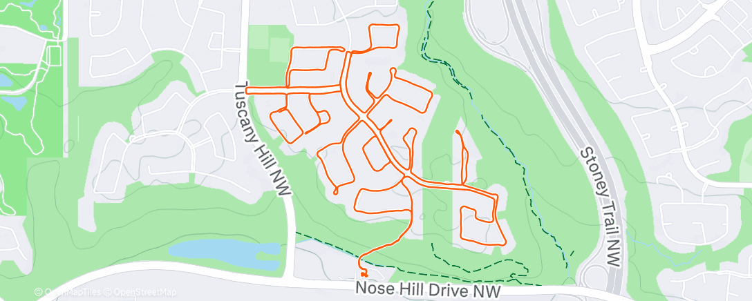 Карта физической активности (Sunny Tuscany)