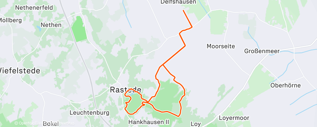 Map of the activity, Dauerlauf ☀️😎