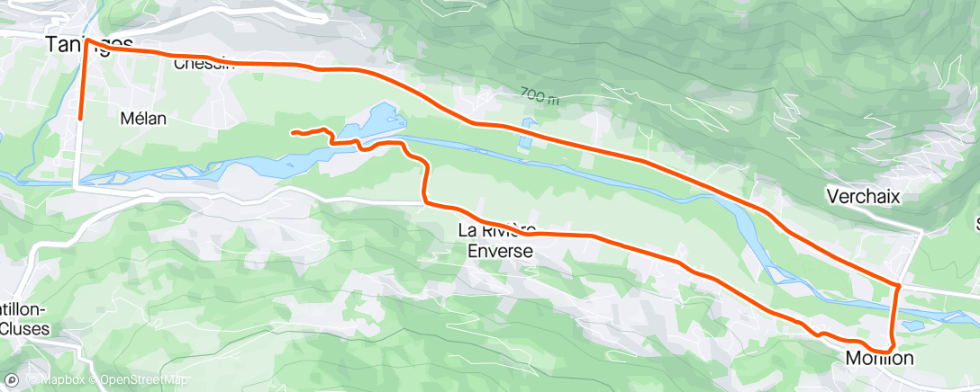 Map of the activity, Randonnée le midi