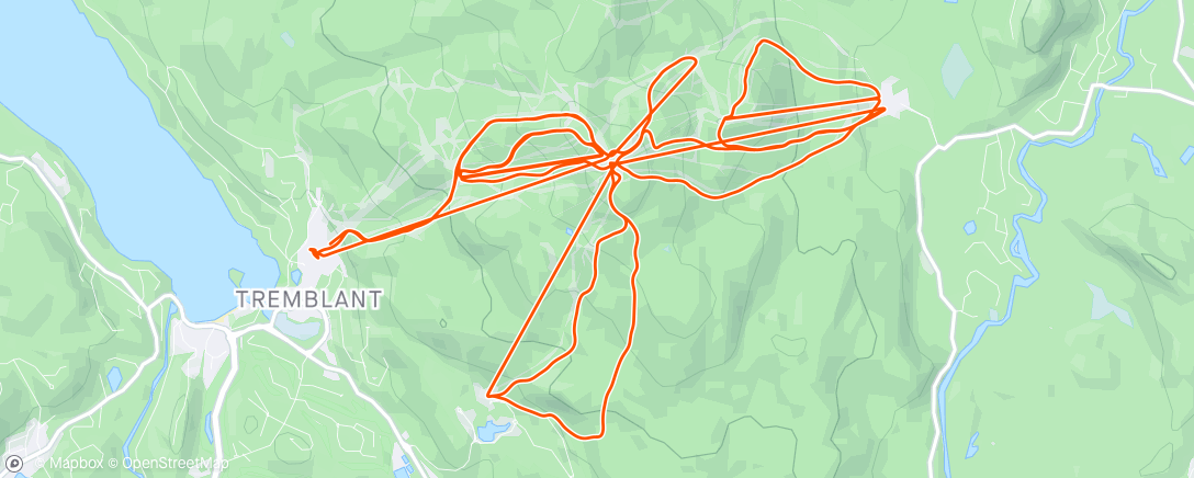 Map of the activity, Slopes - A day skiing at Mont Tremblant Ski Resort