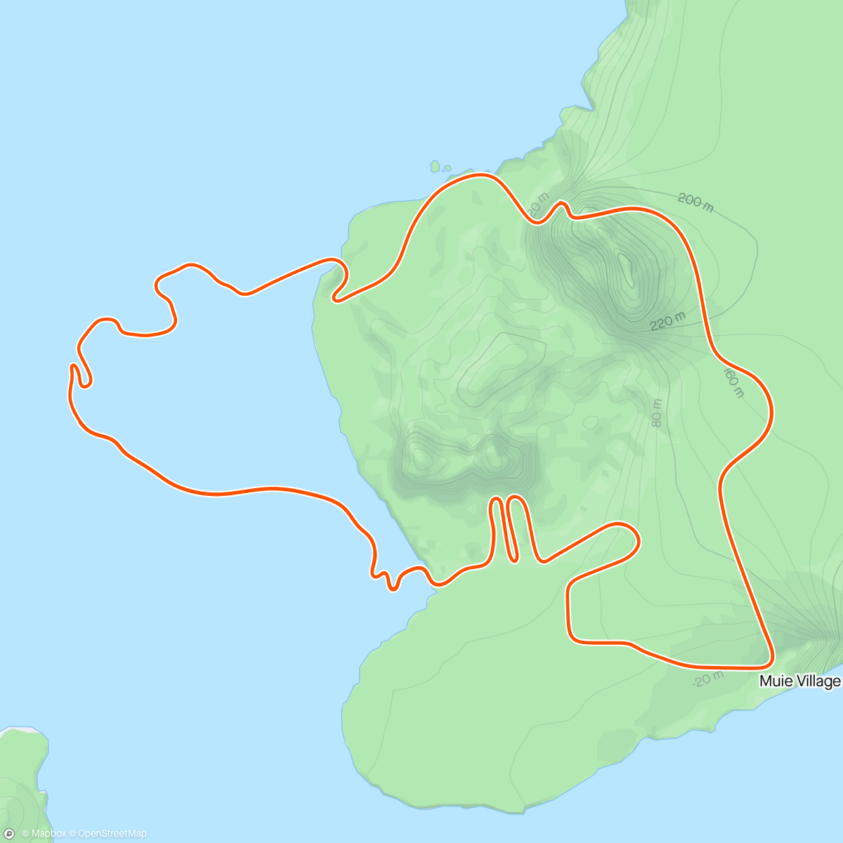 アクティビティ「Zwift - Race: Restart Happy Hour (C) on Volcano Flat in Watopia」の地図