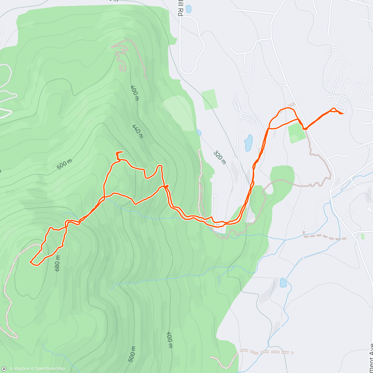 Map of the activity, Mount Anthony & Zaphods Run