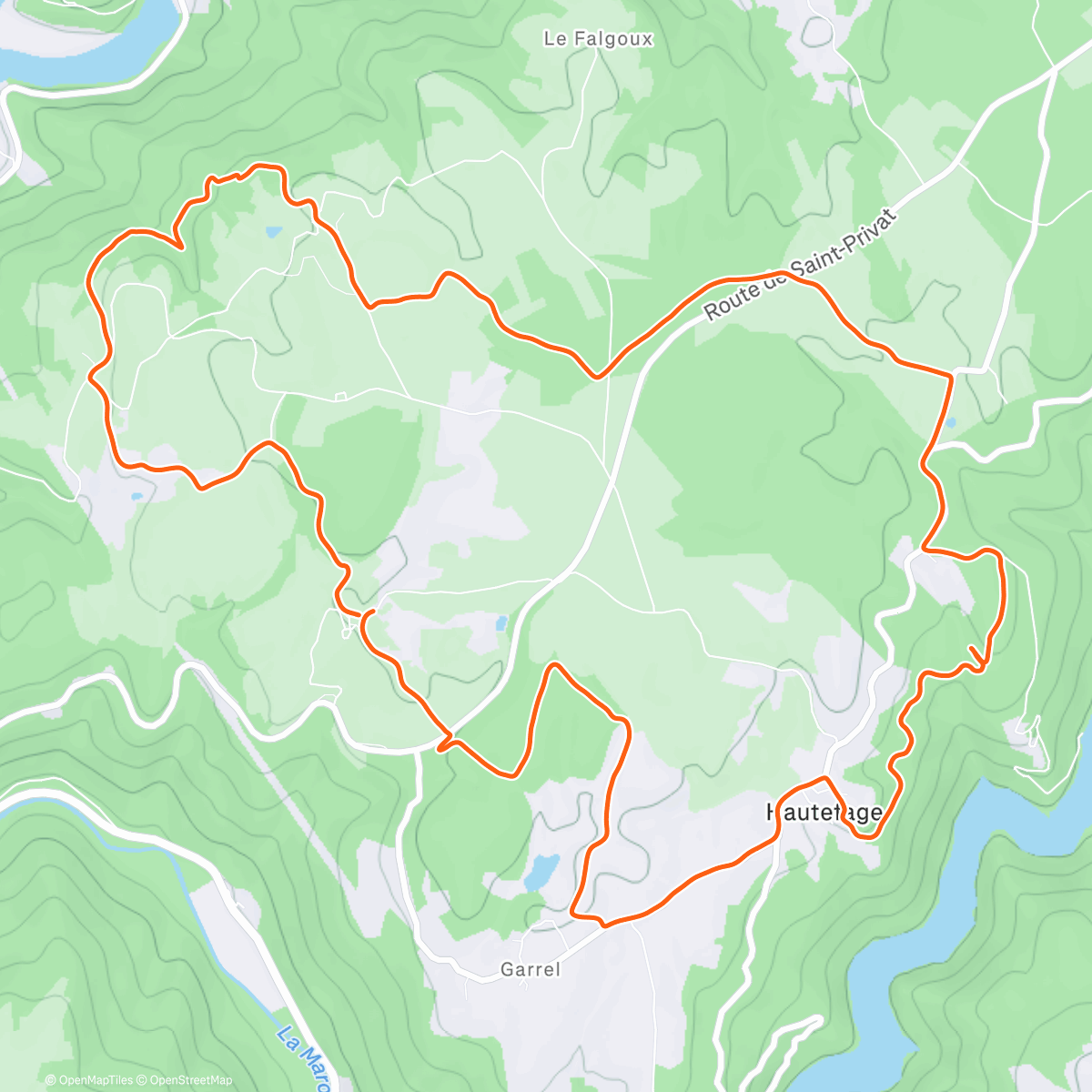 Map of the activity, Travers Corréziens 🌲