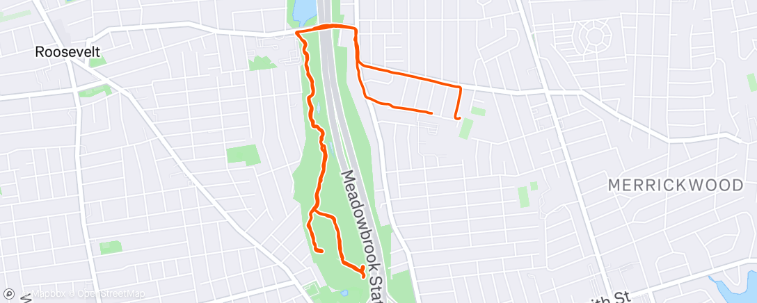 Map of the activity, Morning Run