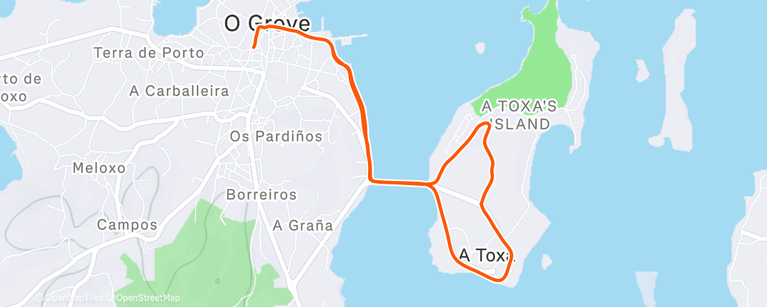 Map of the activity, Despedint O’Grove ❣️