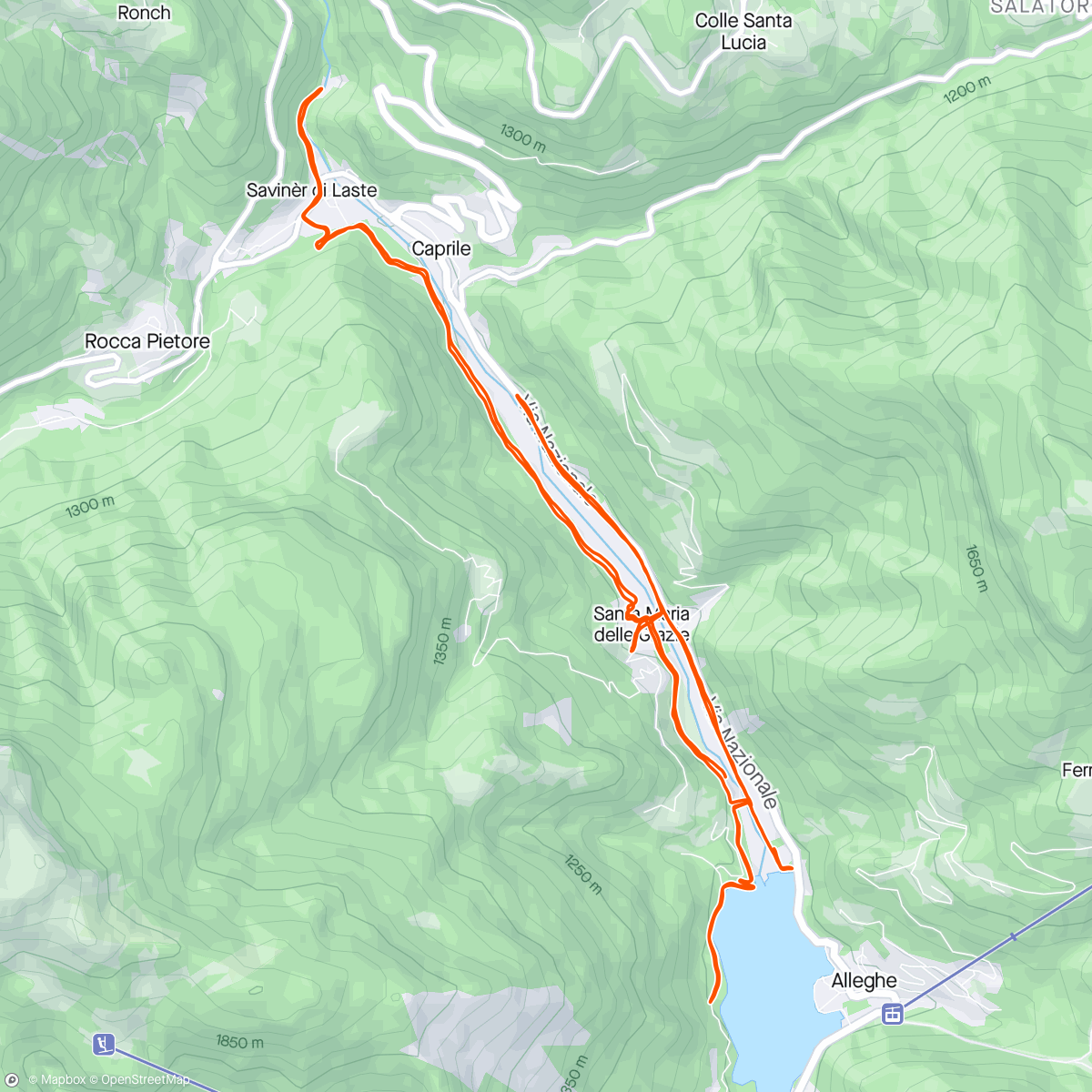 Map of the activity, Medio e sprint in salita col vecio👌🏻