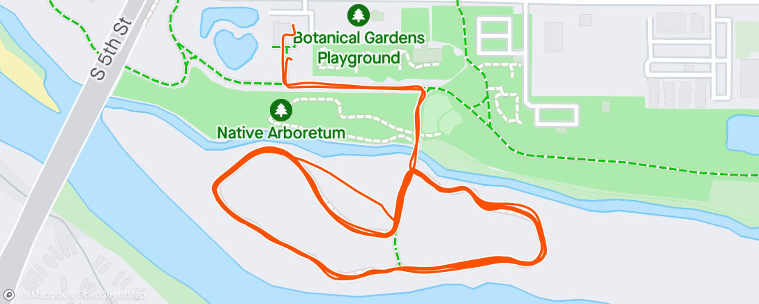 Map of the activity, CDA biking day