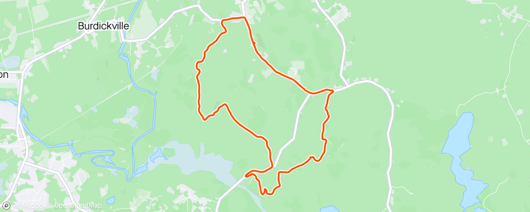 Map of the activity, Local Burlingame Loop