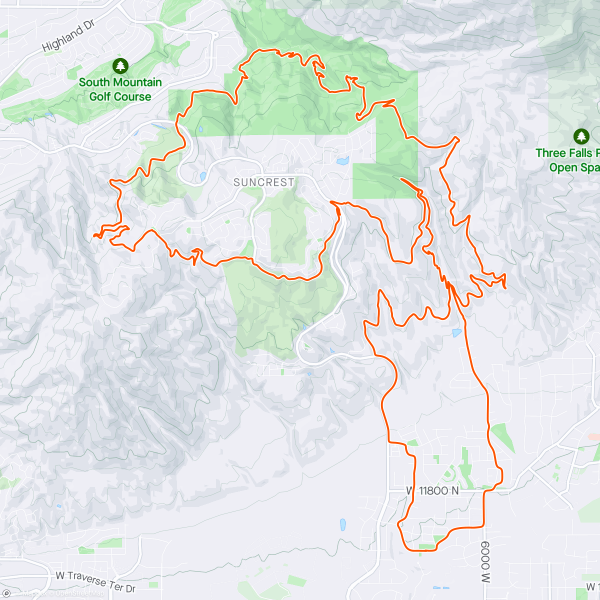 Map of the activity, Perfect riding day at CC!