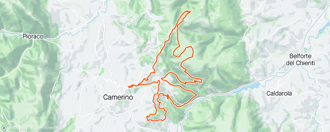 Map of the activity, Gf Camerino..🥇 x3!