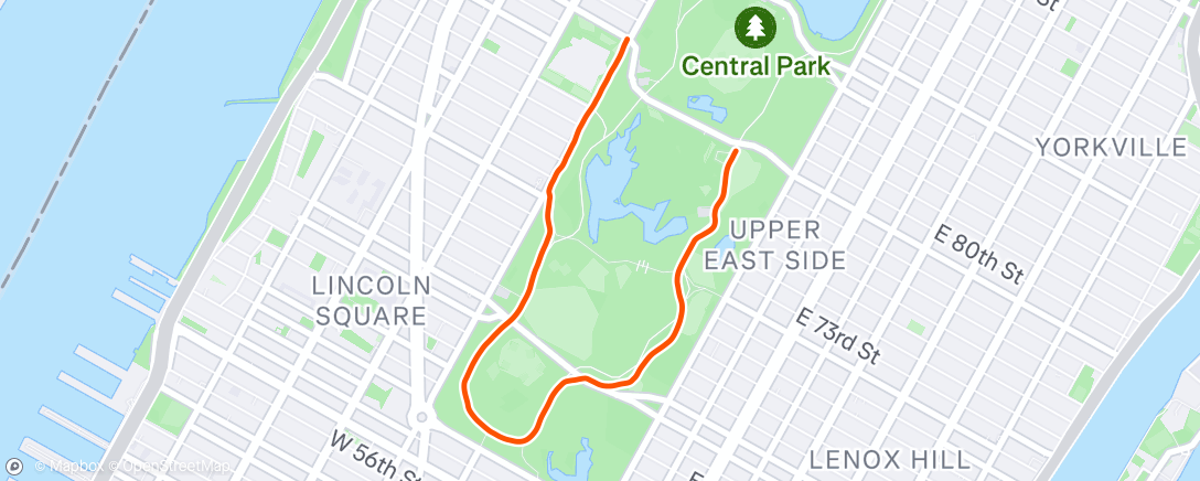 Map of the activity, Morning Run