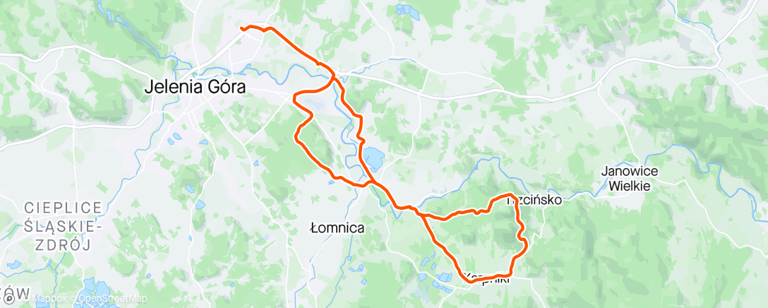 Map of the activity, Upału nie ma 😜