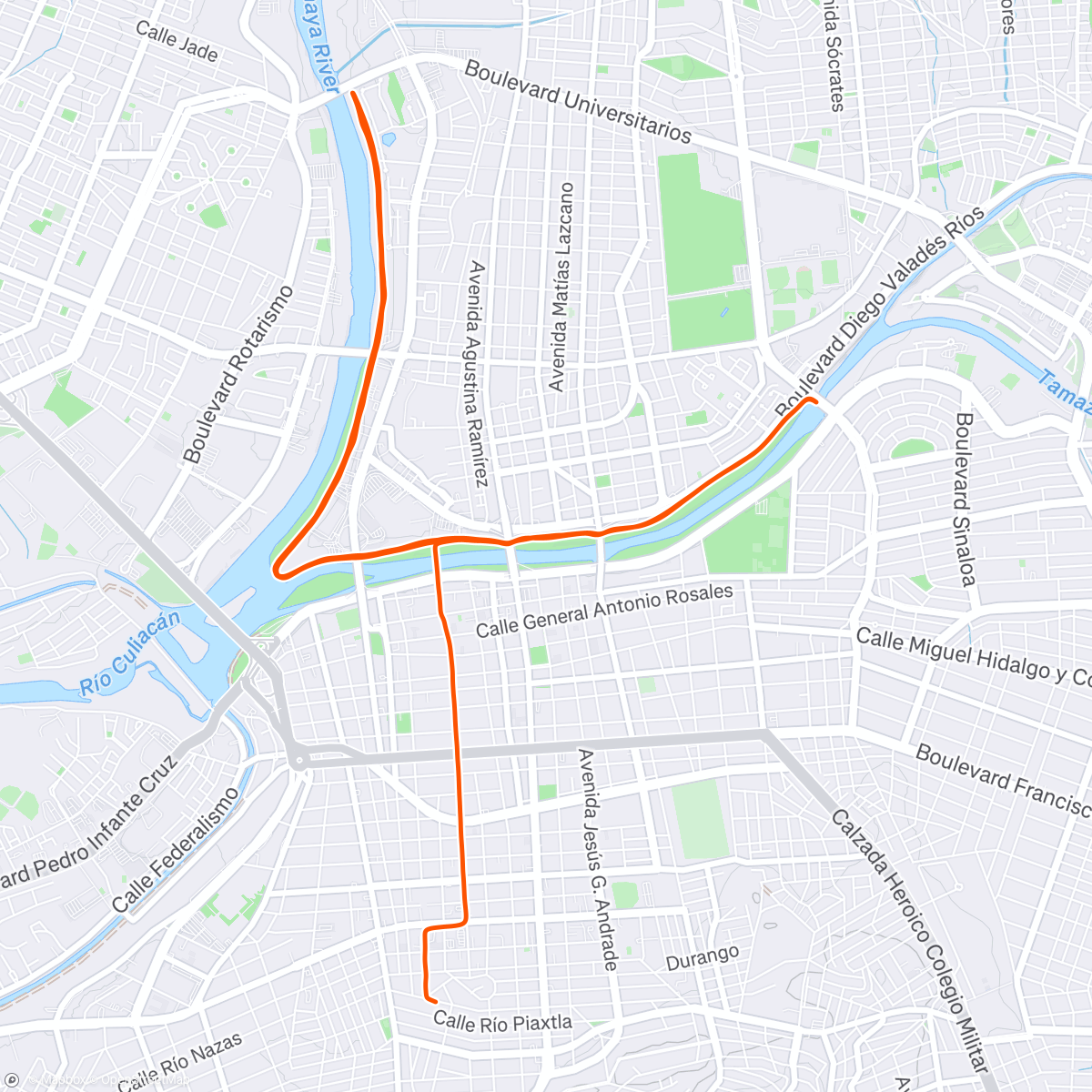 Map of the activity, Half Marathon #64