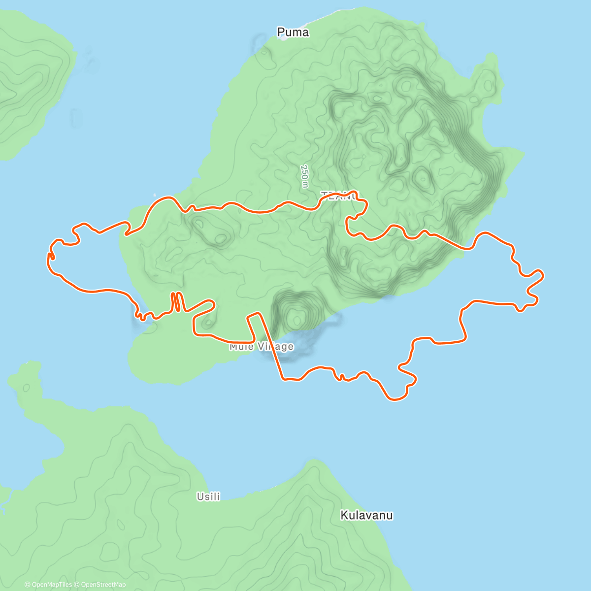 Mapa de la actividad (Zwift - VO2Max 4x4' on Spiral into the Volcano in Watopia)
