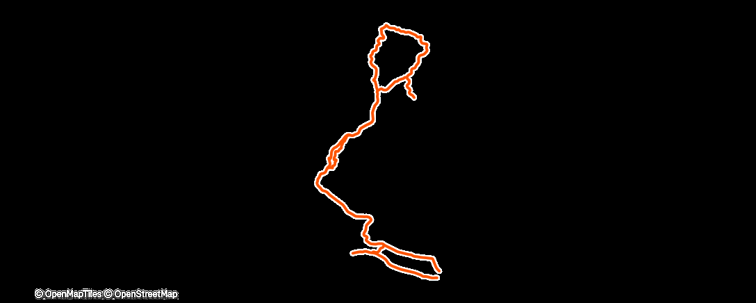 Map of the activity, Bicicleta por la mañana