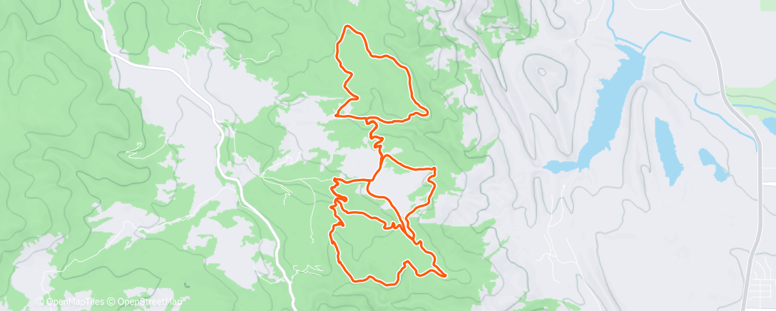 Map of the activity, Lunch Ride