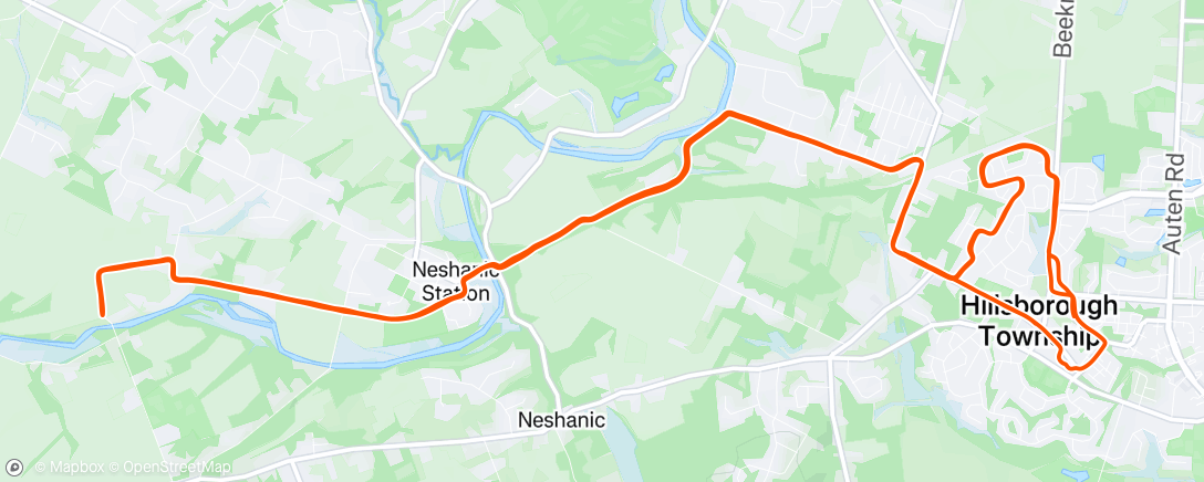 Mapa de la actividad, Hillsborough Long Run