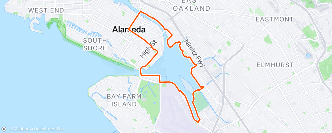 「But actually Oakland and not Alameda」活動的地圖