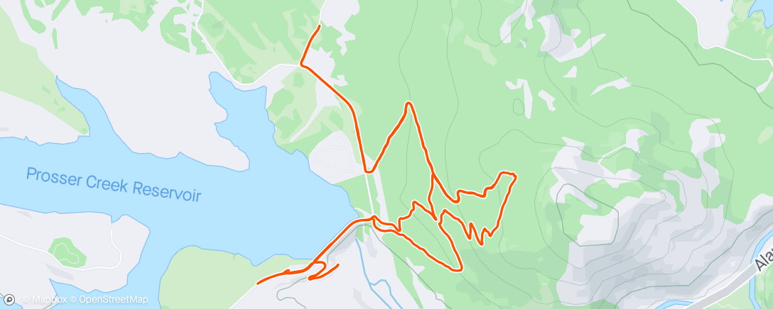 Map of the activity, Frosty Prosser