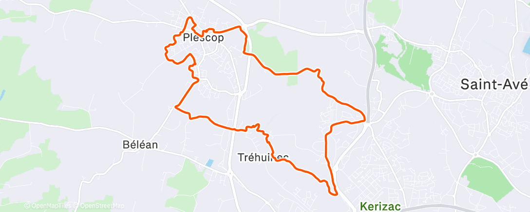 Map of the activity, Séance course 🏃🏼