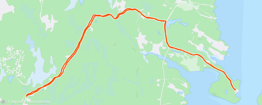 Map of the activity, Morning Run