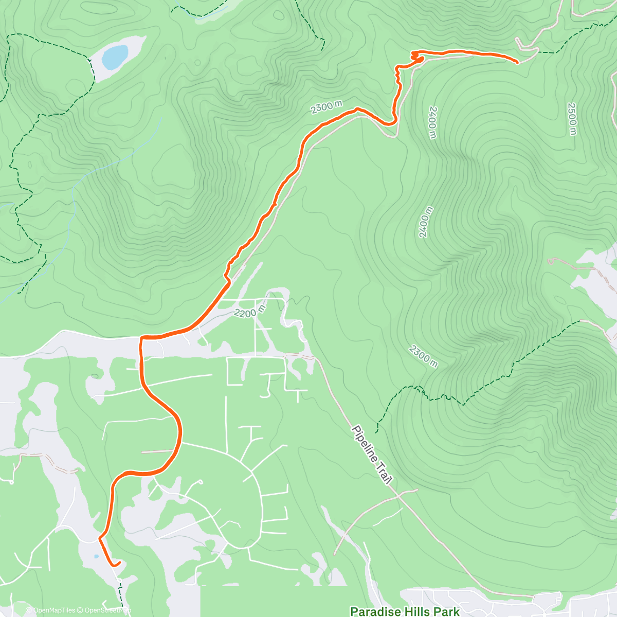 Map of the activity, Winter trails hit just right