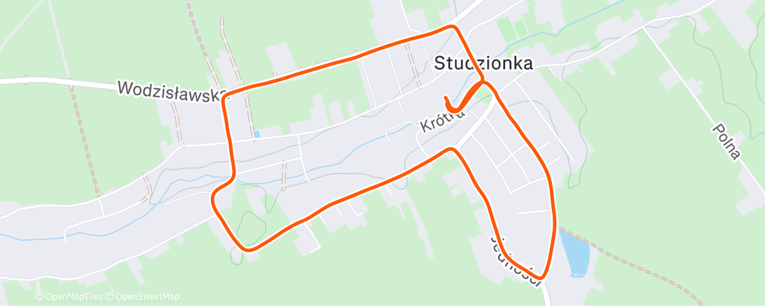 Map of the activity, Morning Run