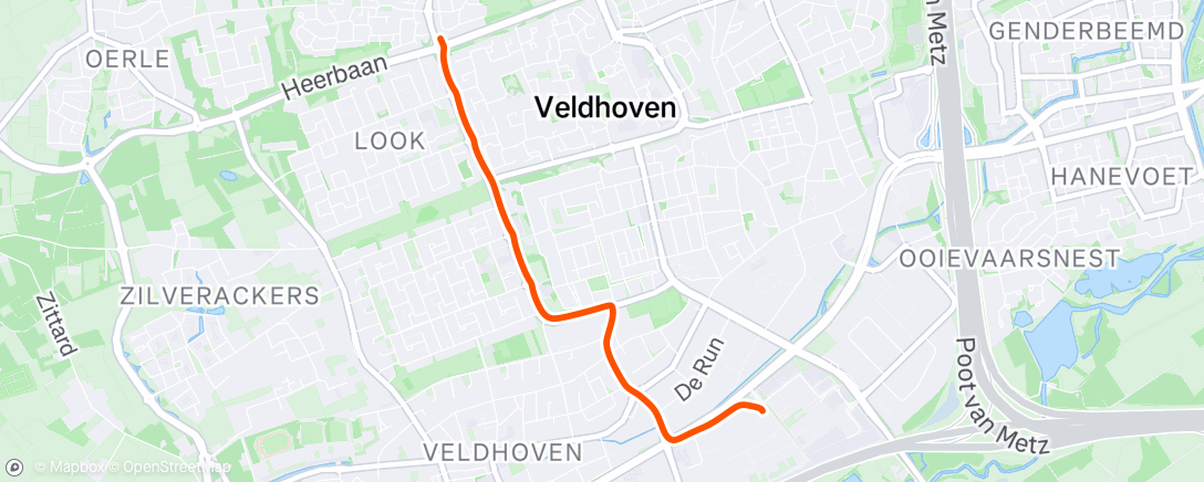 Map of the activity, Afternoon Ride