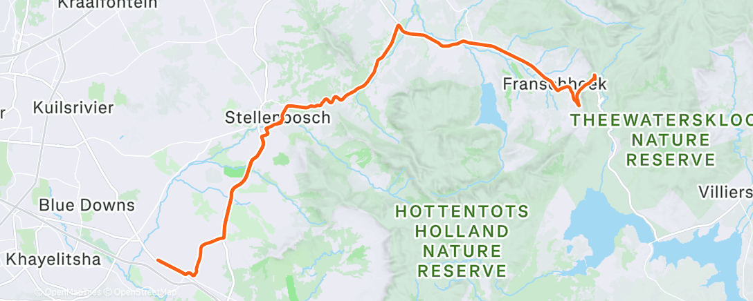 Map of the activity, Morning Ride