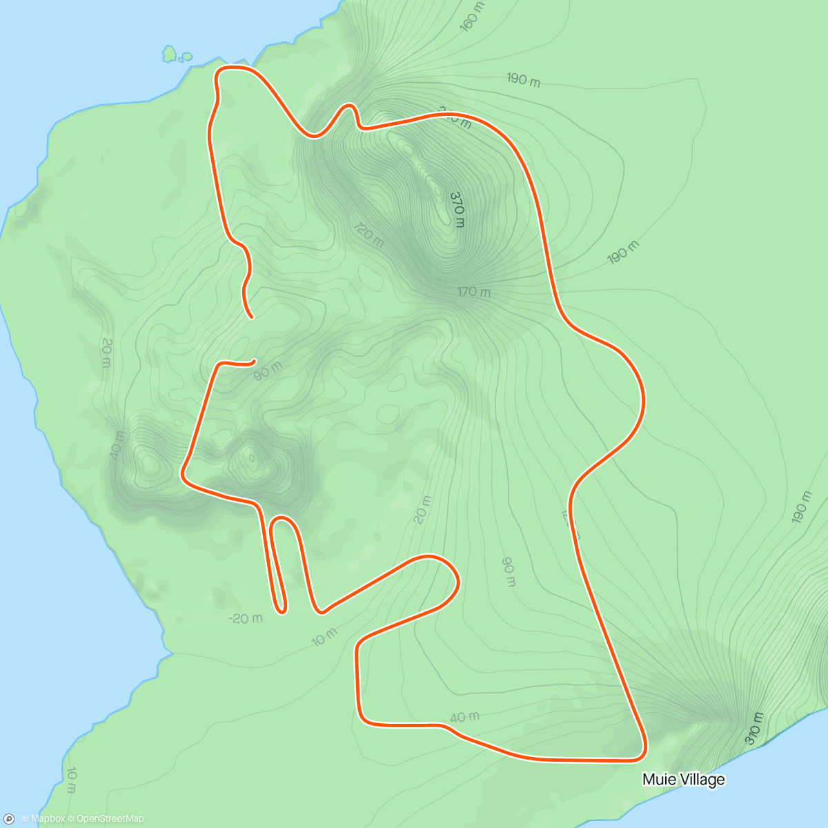 Mapa de la actividad, Zwift - Jon's Route in Watopia