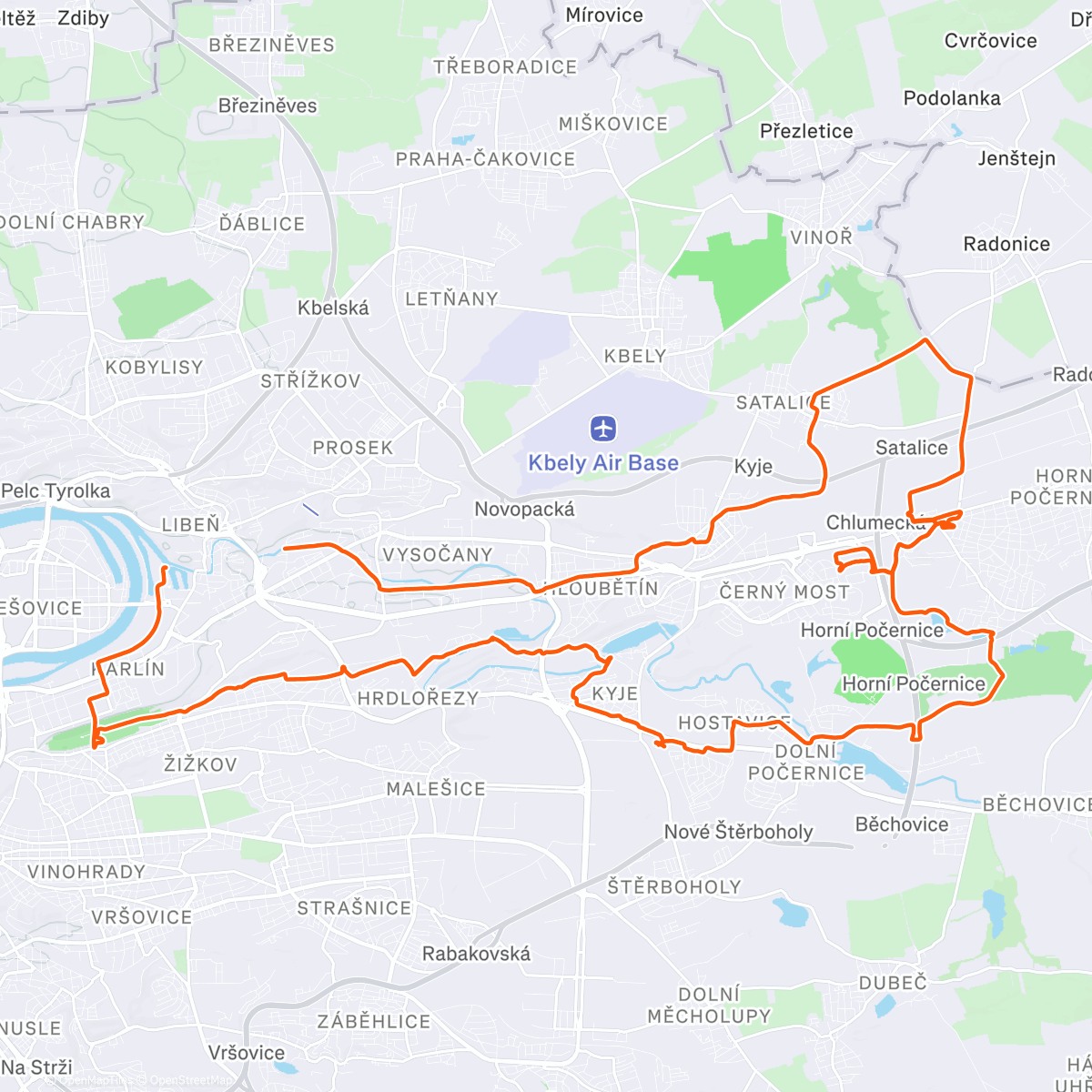 Map of the activity, S Toníkem a na vánoční nákupy
