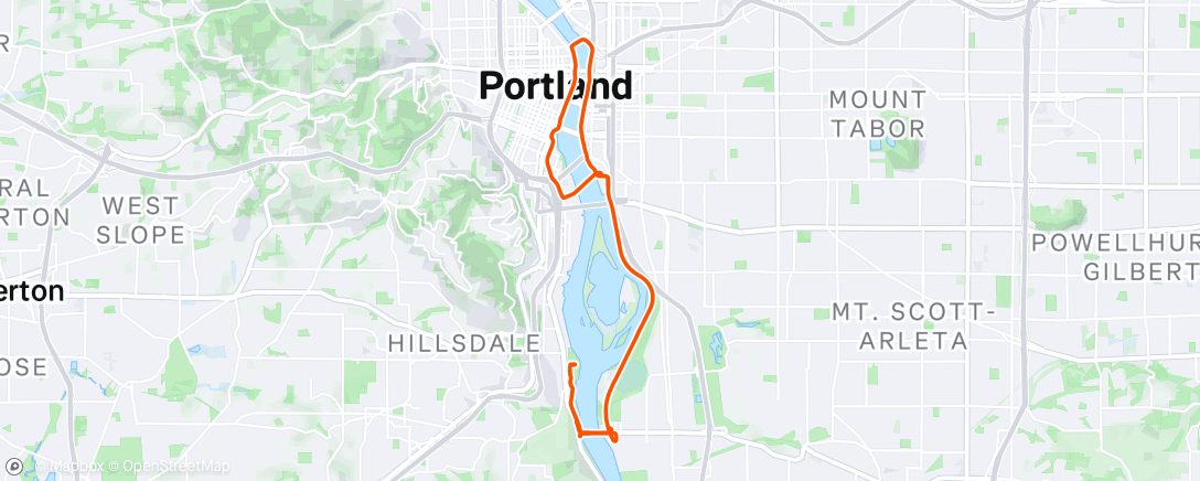 Map of the activity, Afternoon Ride