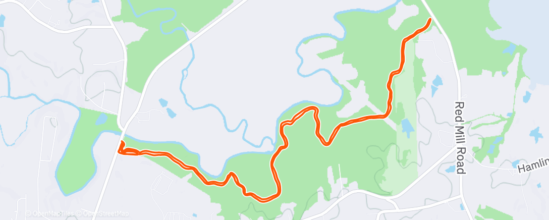 Map of the activity, Morning Trail Run