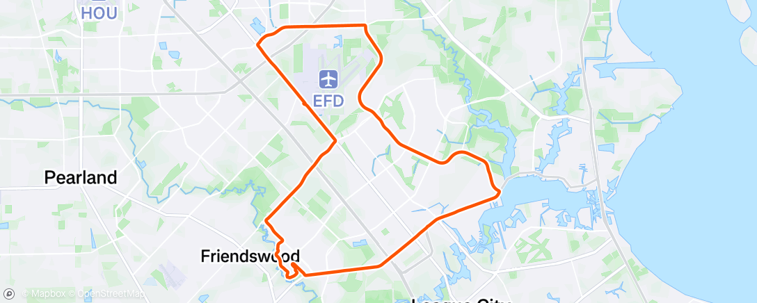 Map of the activity, VARK Ride (partial)