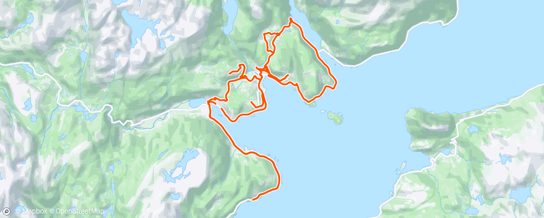 Map of the activity, Øystese rundtomkring og opp og ned👍