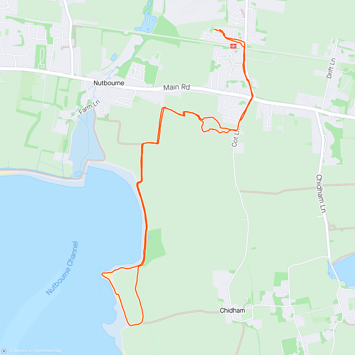 Map of the activity, Dougal walk