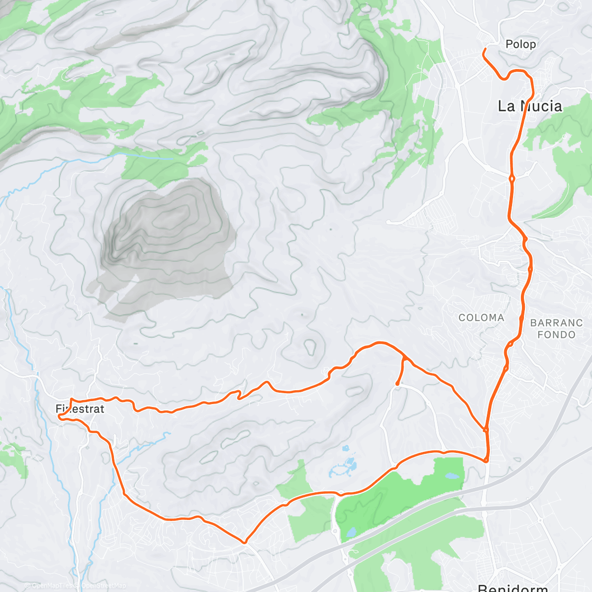 Map of the activity, Torque Bajo la lluvia ☔️