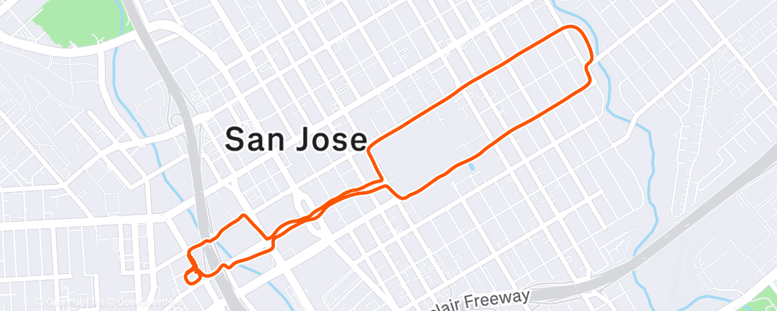 Map of the activity, Easy Run