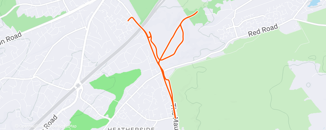 Map of the activity, Morning Ride