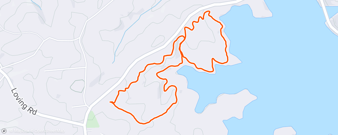 Map of the activity, Lunch Hike