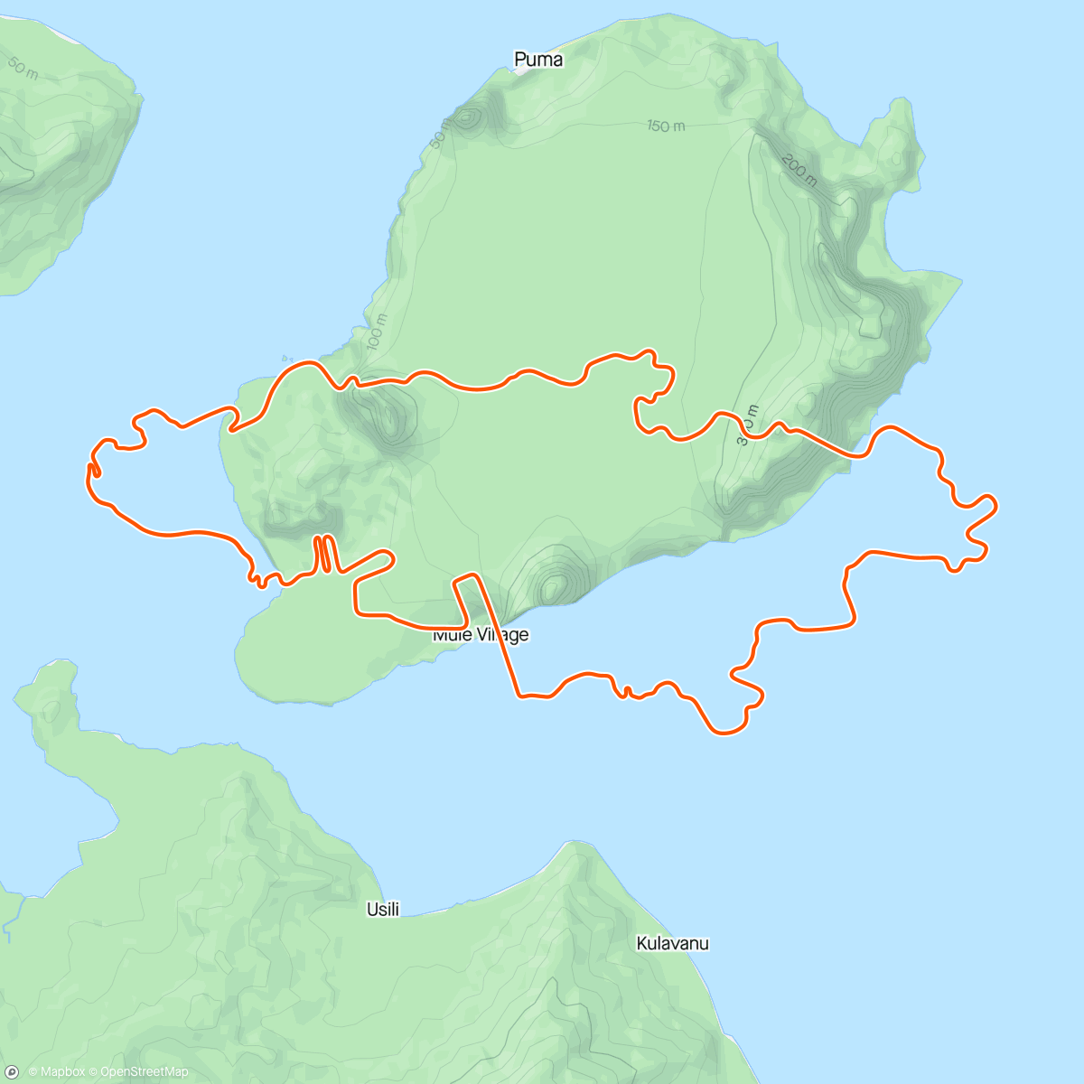 アクティビティ「Zwift - Volcano」の地図