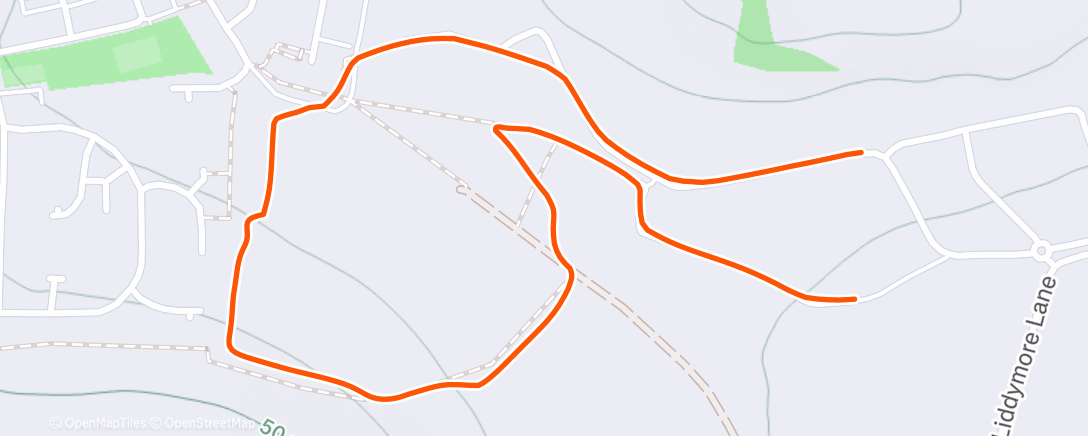 Map of the activity, Afternoon Walk