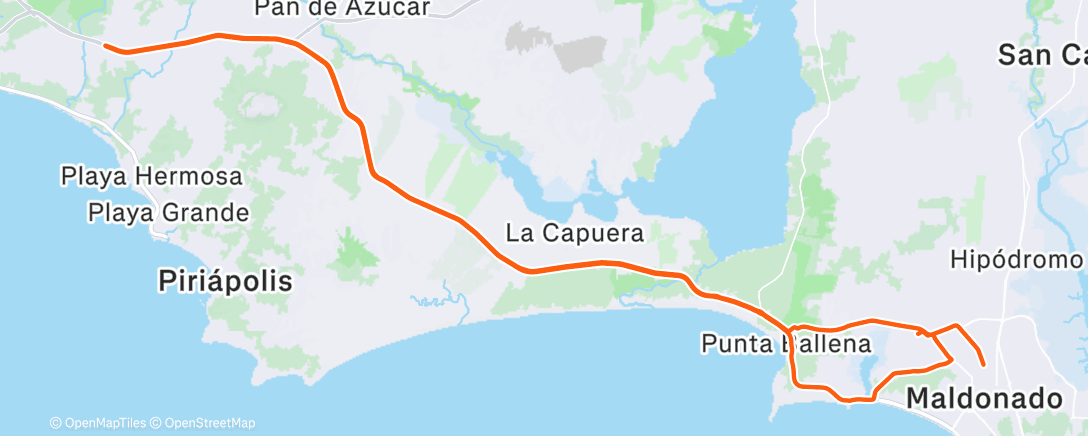 Map of the activity, 2025-12-25Ride