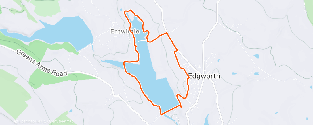 Map of the activity, Afternoon Walk