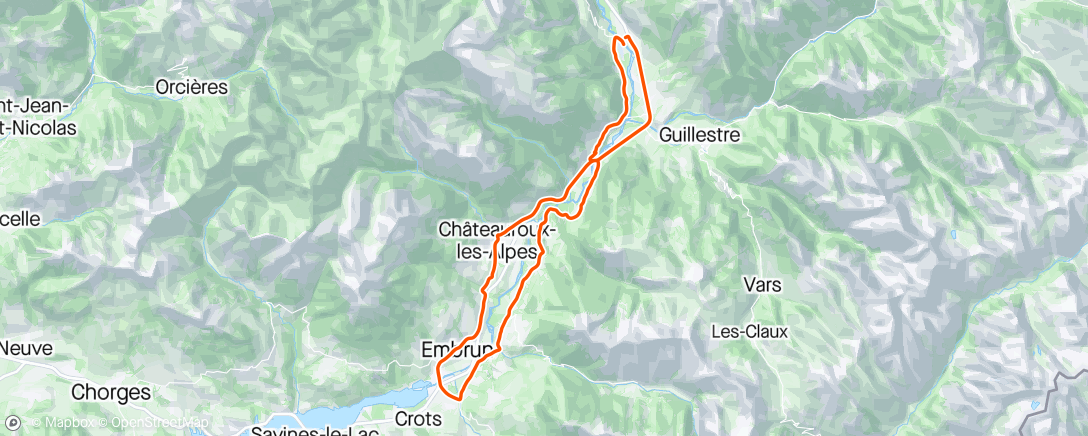 Map of the activity, ☀️ AR Embrun ☀️